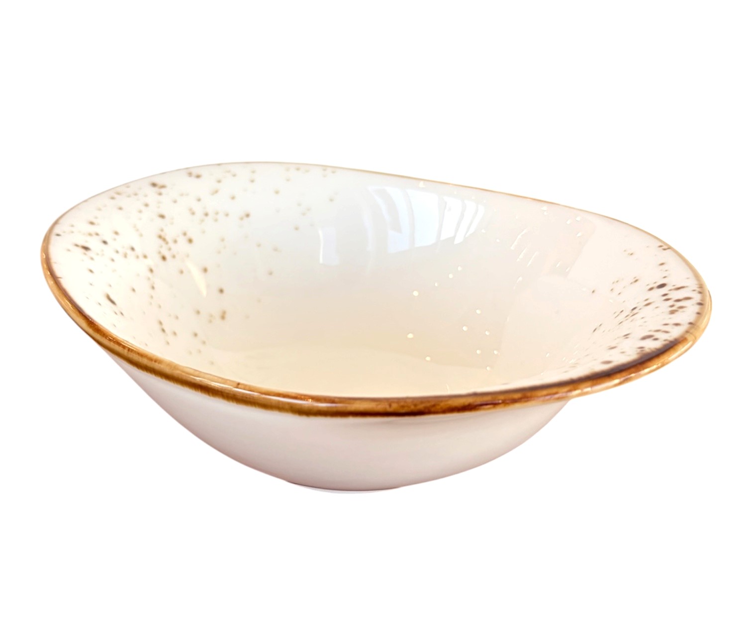 "Terra" 5.5" Oval Bowl Dap-White