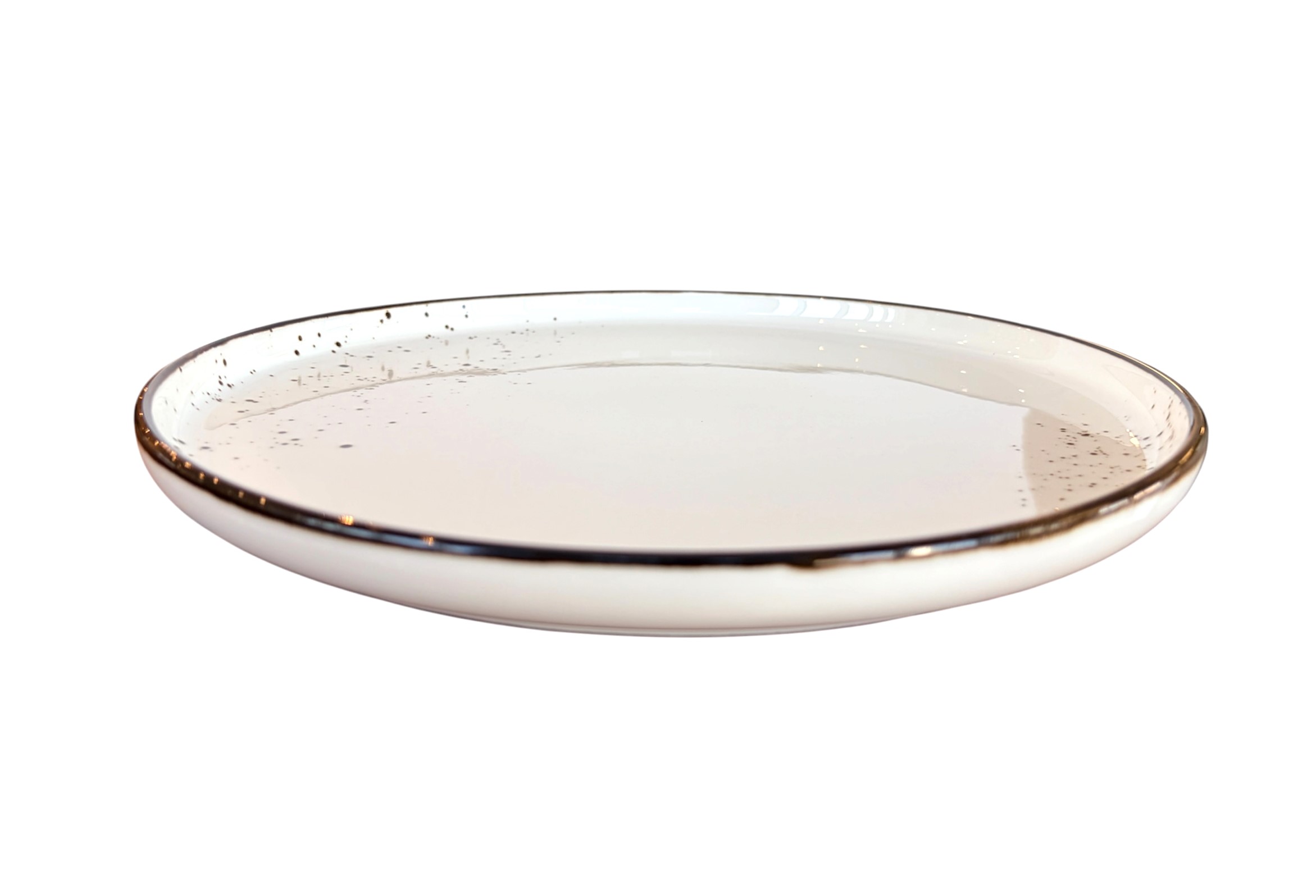 "Terra" 6.5" Round plate Dap-Charcoal