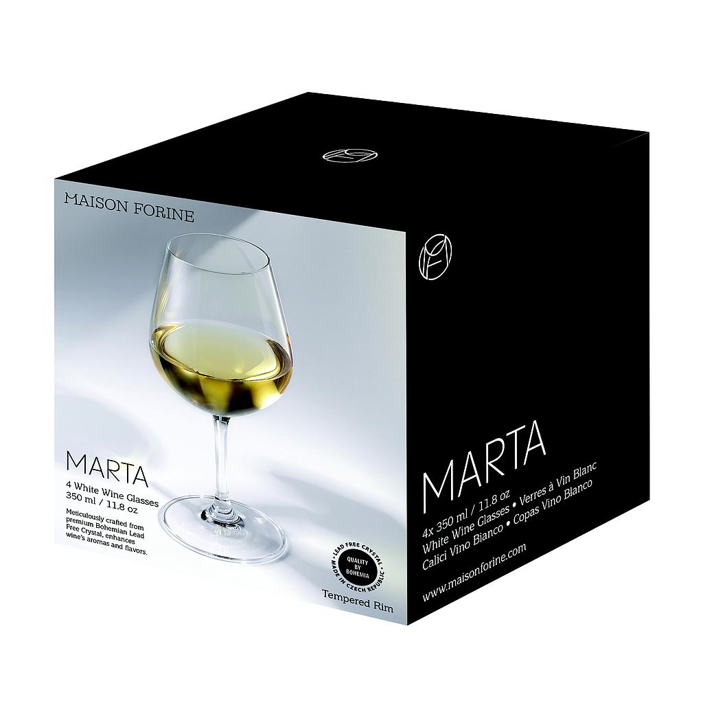 Marta Crystalline 350 Ml Wine Glass 4 Pk