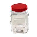 Pot En Verre Avec Couvercle en Plastique 1 L