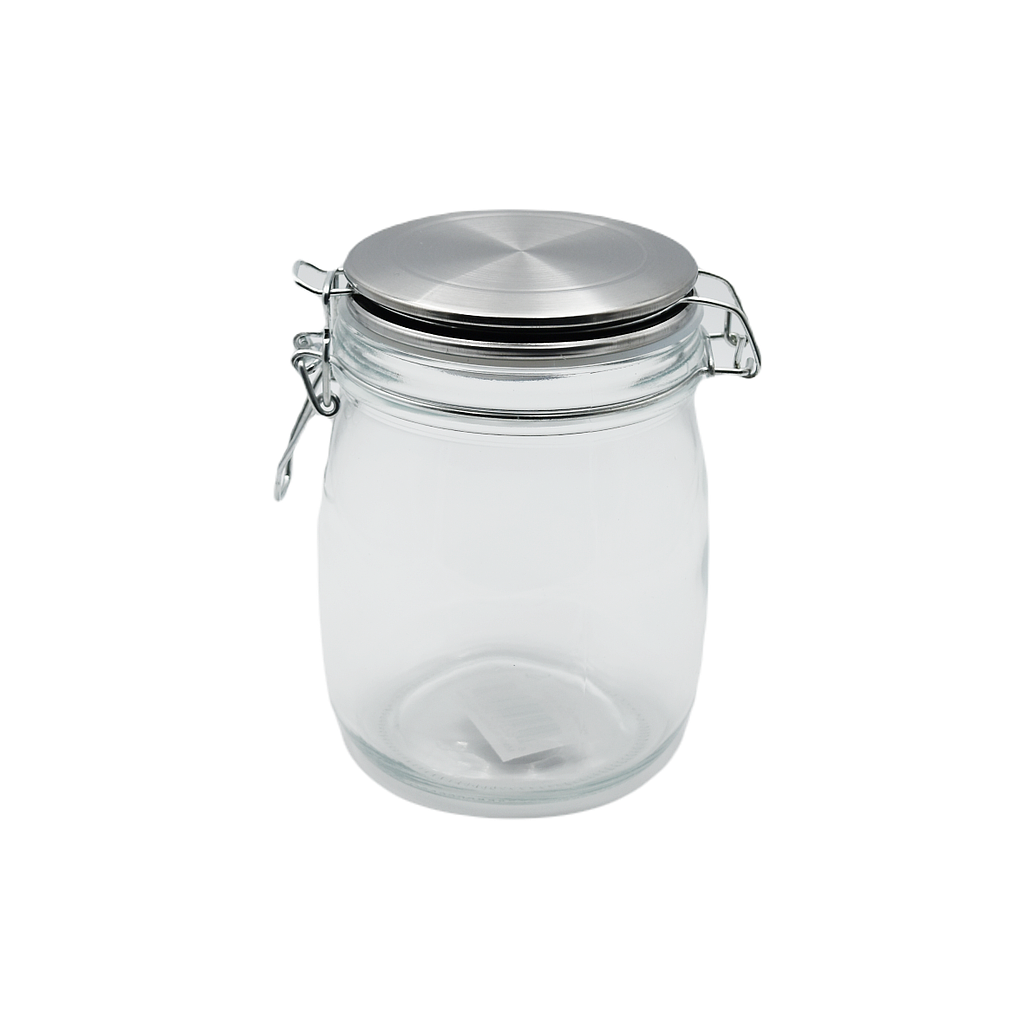 Glass Jar With Metal Lid 1 L🚩PROMOTION