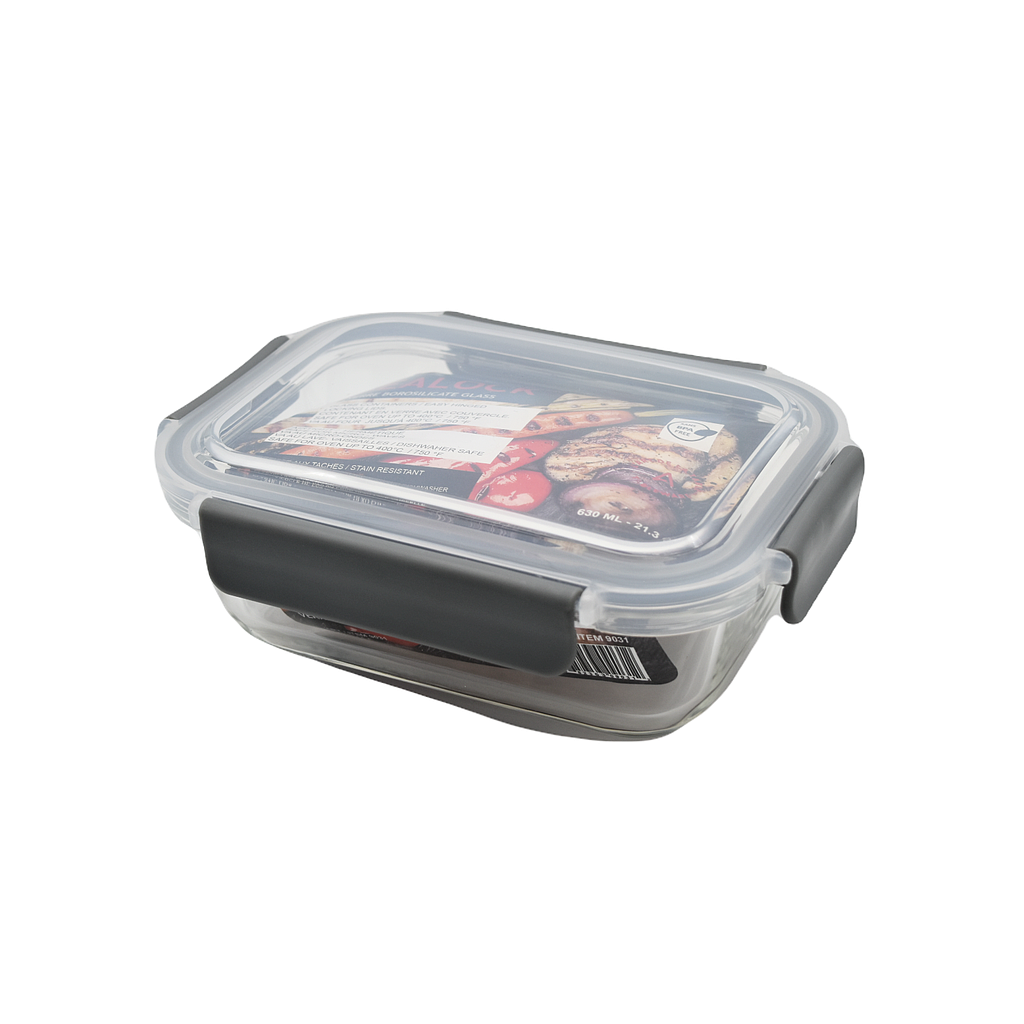 Sealock Conteneur En Verre Rect.  630 Ml Avec Couvercle Hermétique