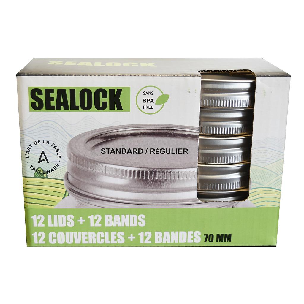 12 Ensembles Couvercle  (Anneau Et Bouchon)