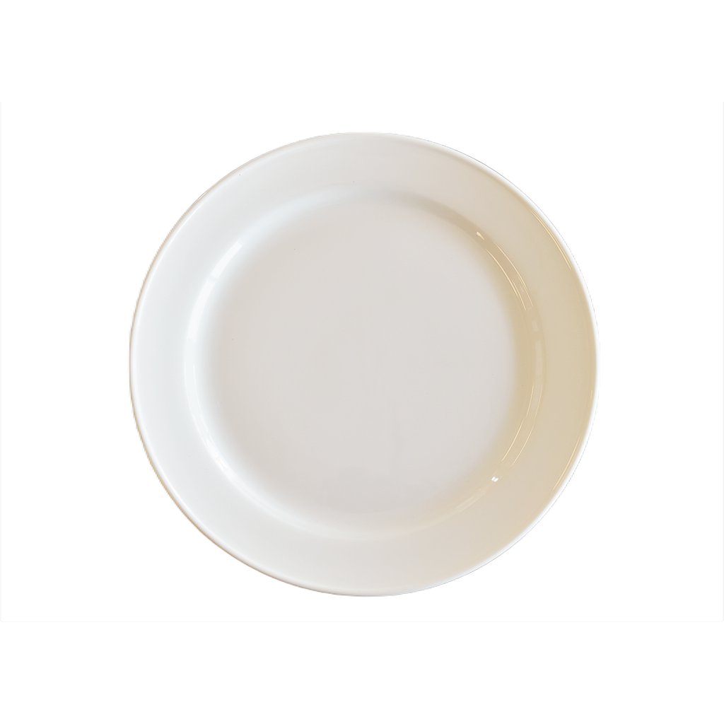 Crown Round Plate, 27 Cm 10'' 5/8 , White