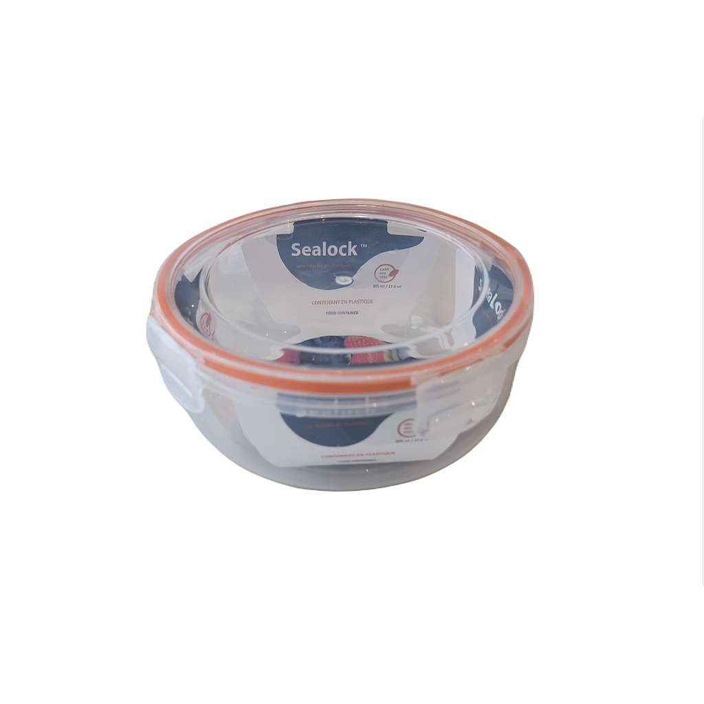 Conteneur De Rangement Rond En Plastique Sealock 800 Ml