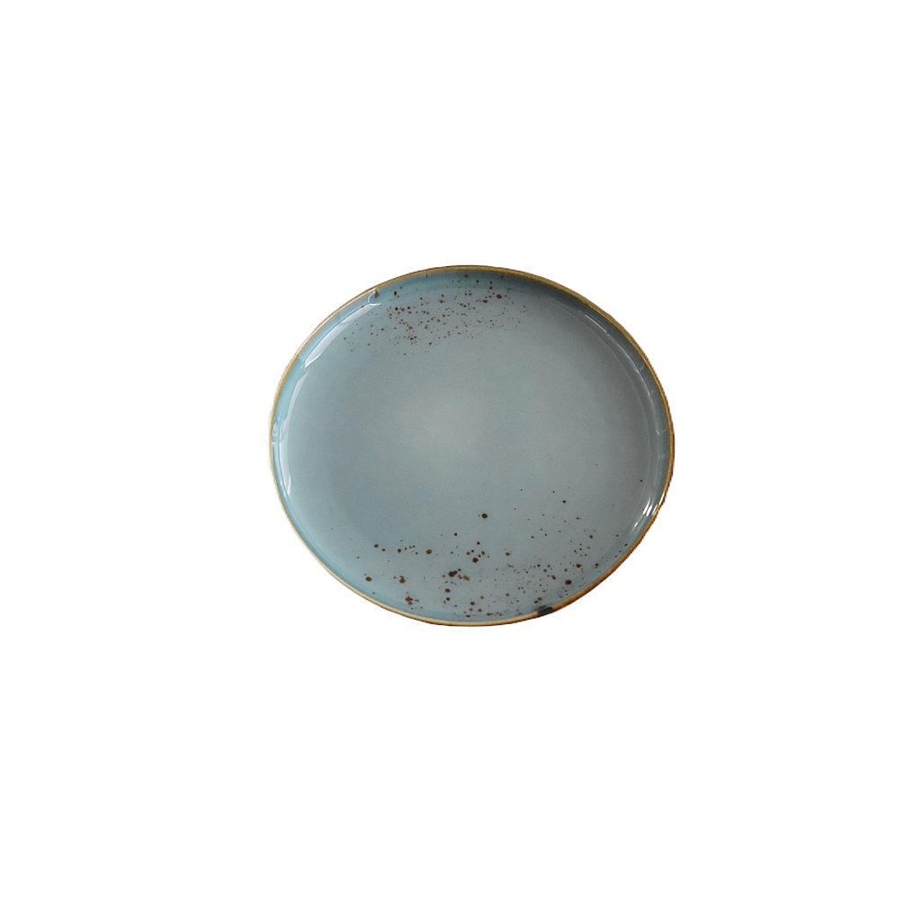 "Terra" Assiette Ronde 7.25'' Dap-Bleu 