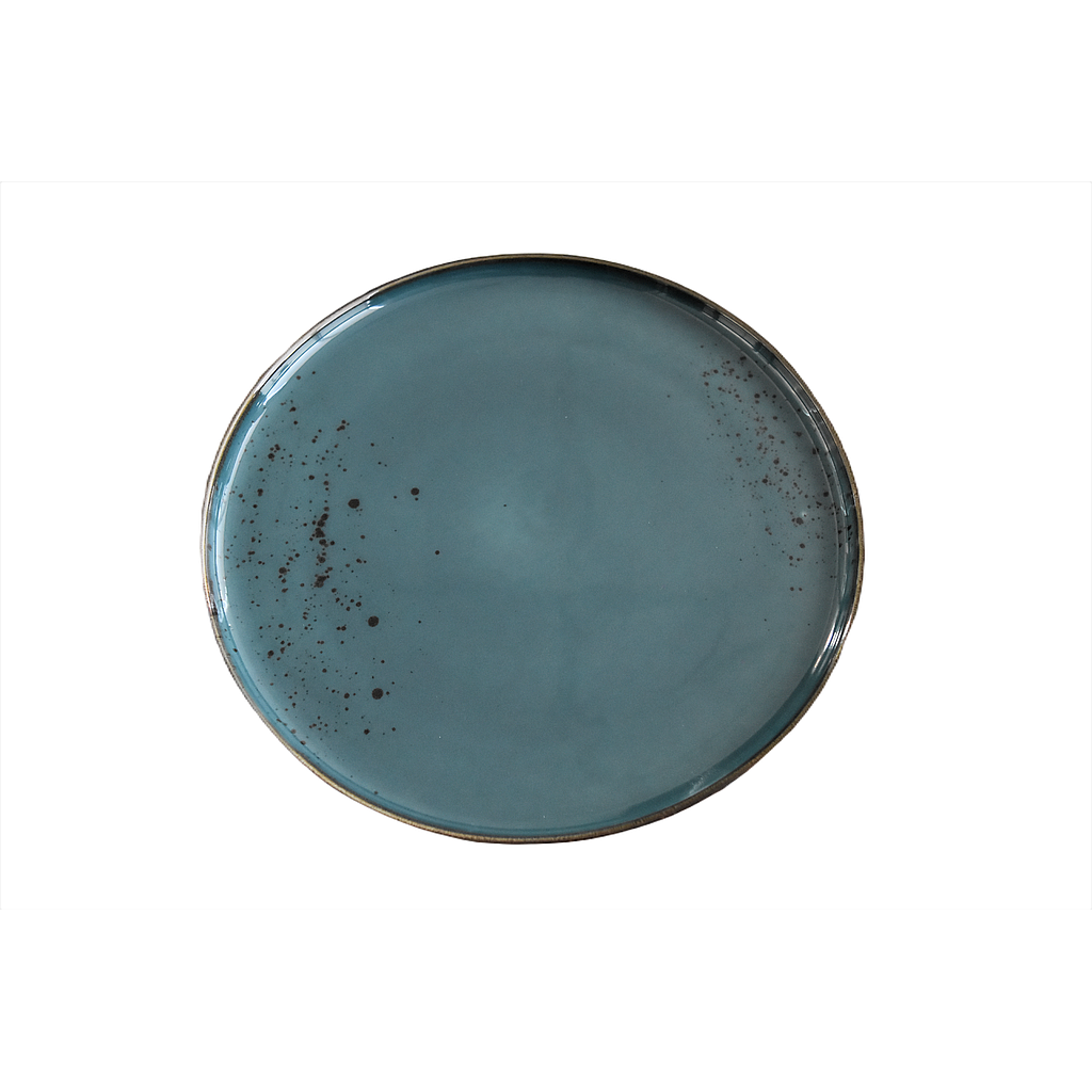 &quot;Terra&quot; 11&quot; Round Plate Dap-New Blue