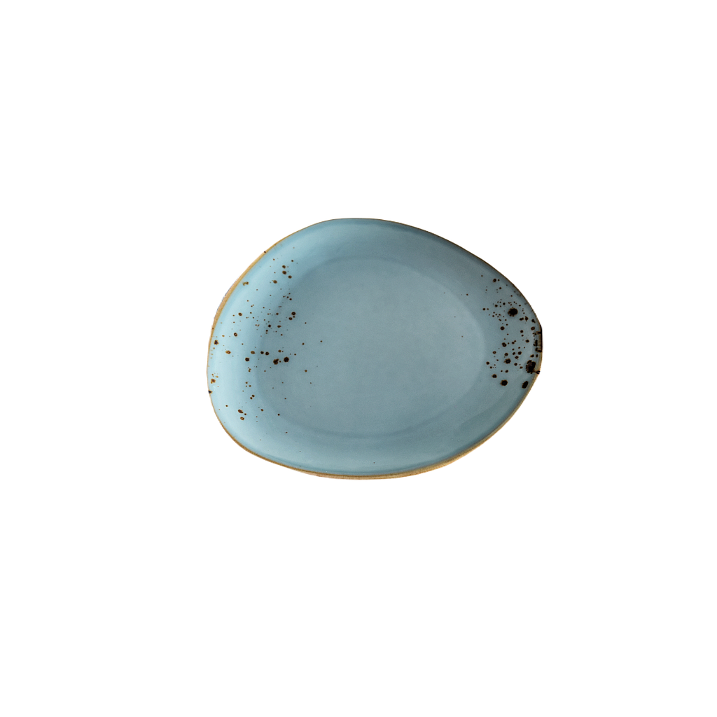 "Terra" 8.5" Assiette Triangulaire Dap-Bleu
