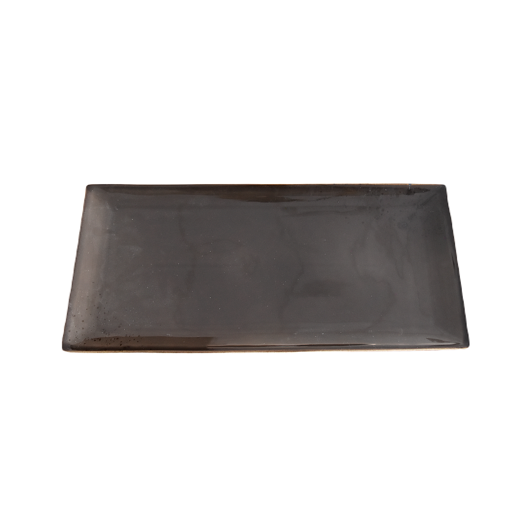 &quot;Terra&quot; 14.75&quot;X6.75&quot; Rectangular Plate Dap-Brown