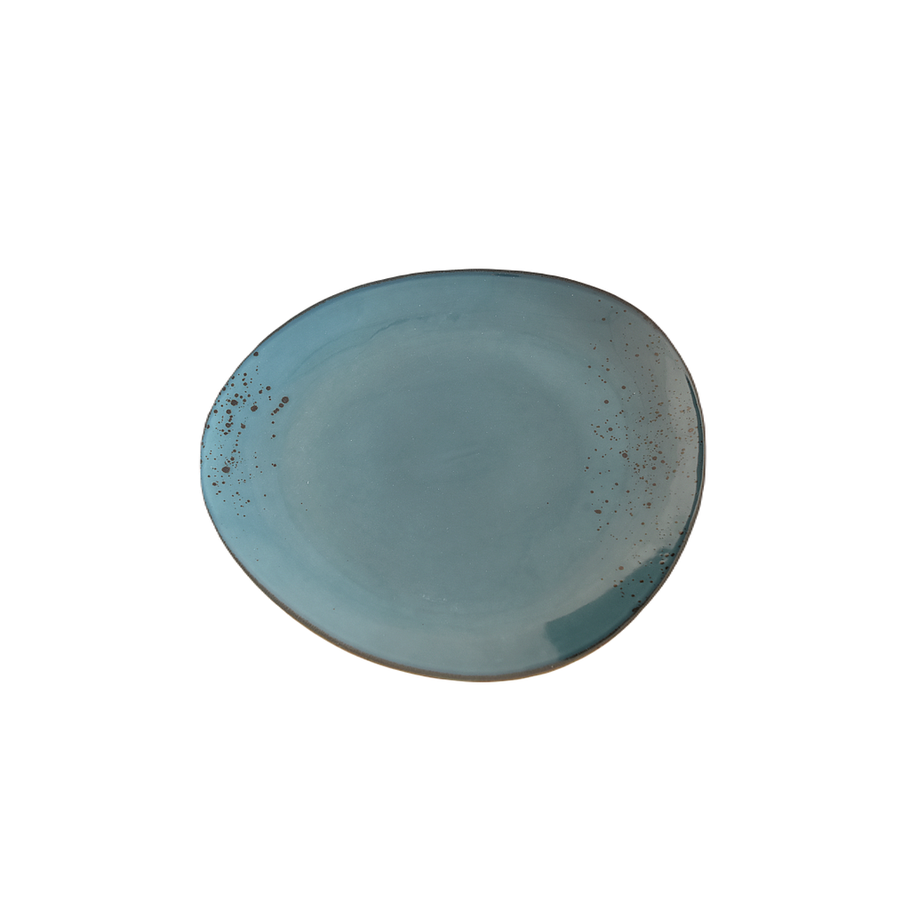 "Terra" 11.25" Assiette Triangulaire Dap-Nouveau Bleu