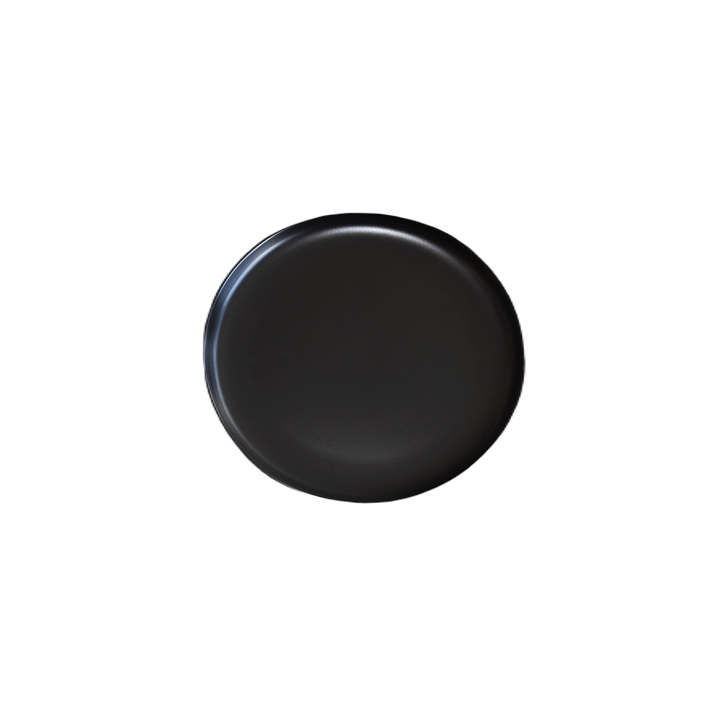 "Terra" 7.25" Black Round Plate