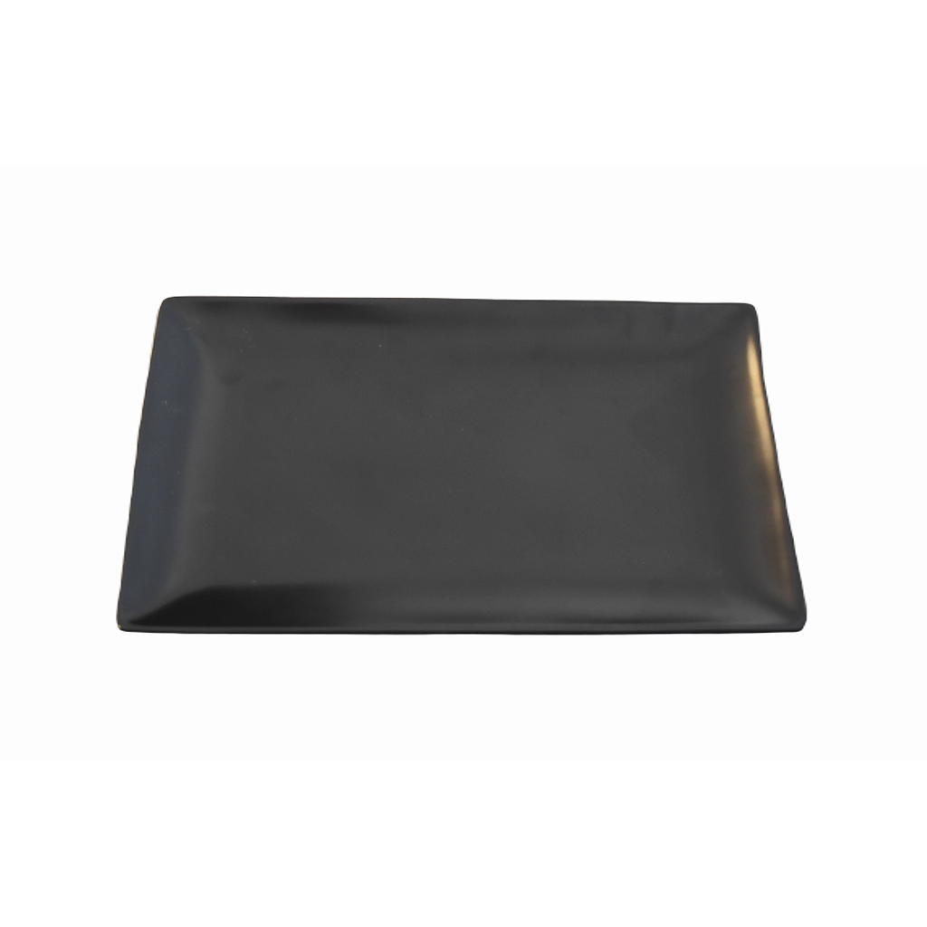 &quot;Terra&quot; 10&quot;X6&quot; Black Rectangular Plate