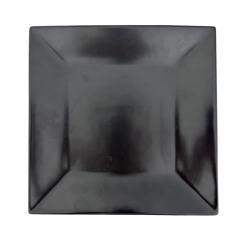 "Terra" 10''X10" Black Square Plate