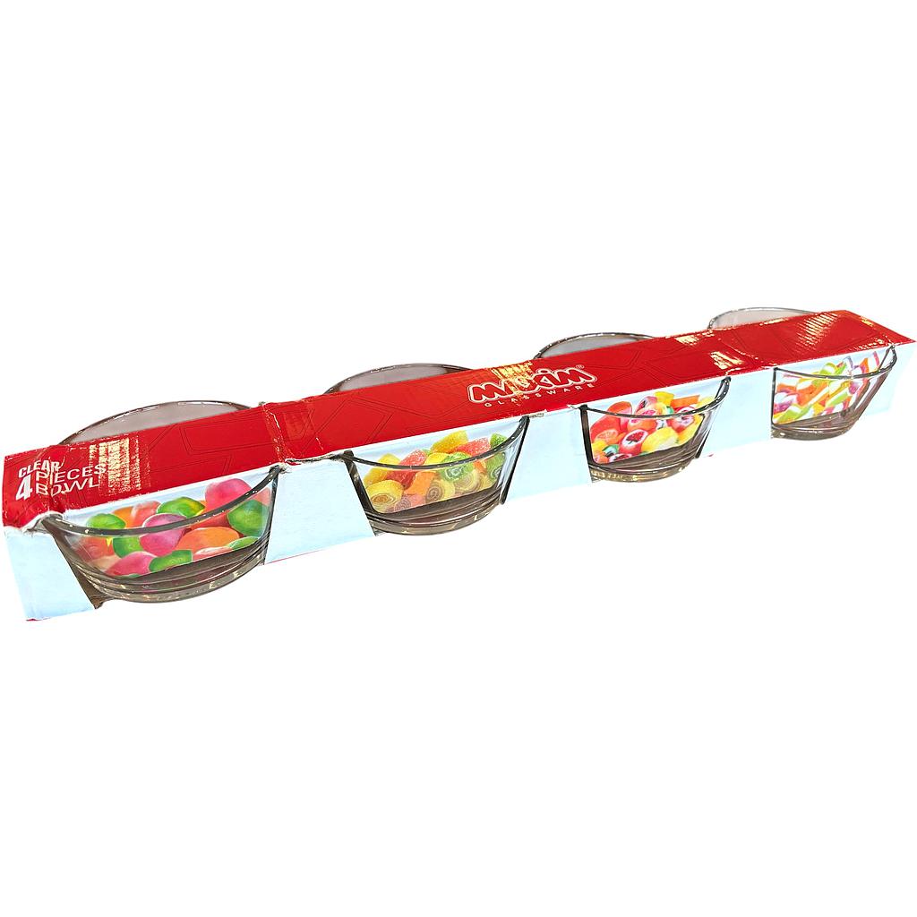 Ensemble De 4 Bols En Verre ( 310 Ml )