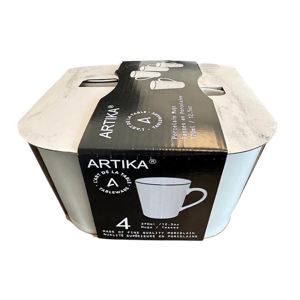 Artika 4 pc 370 cc  Porcelain Mugs