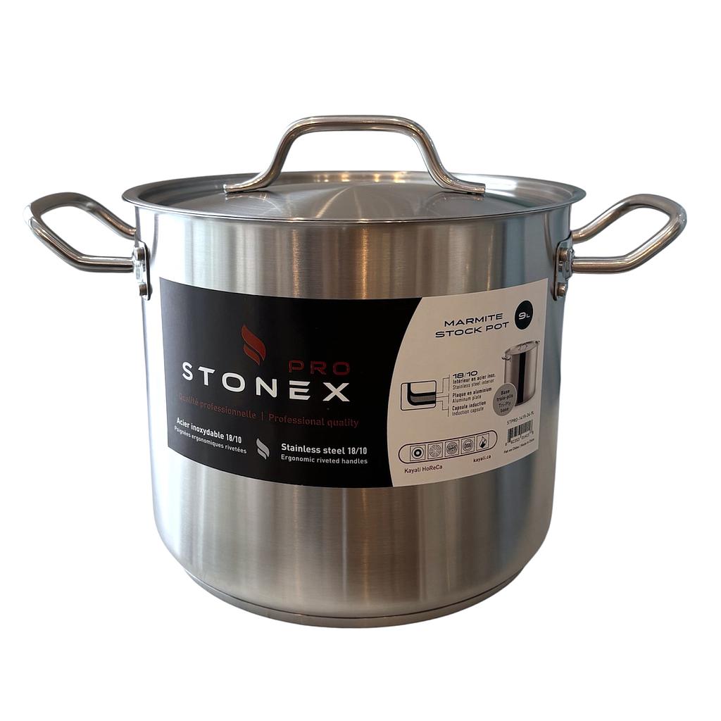 STONEX PRO Stock Pot 9 L - SS 18/10
