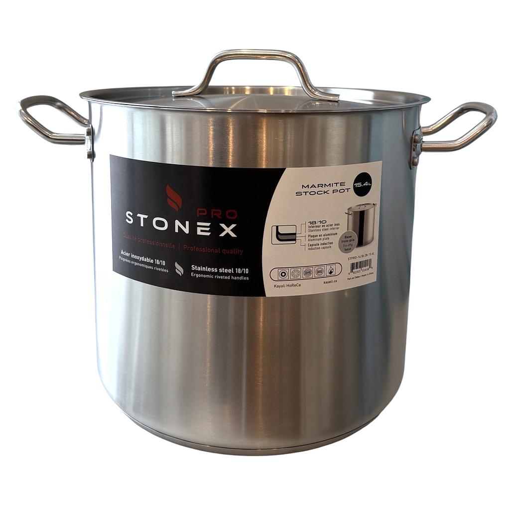 STONEX PRO Stock Pot 15.4 L- SS 18/10