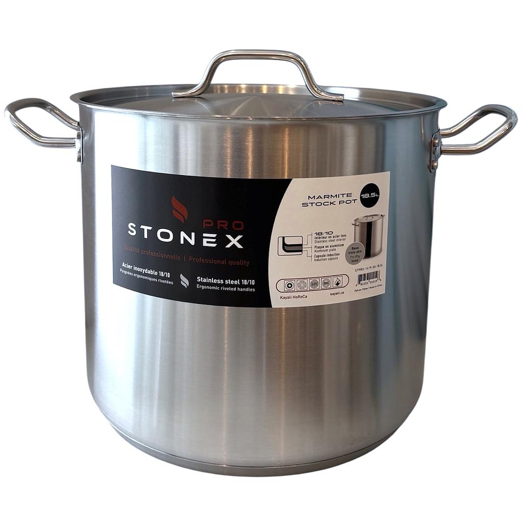 STONEX PRO Stock Pot 18.5 L - SS 18/10