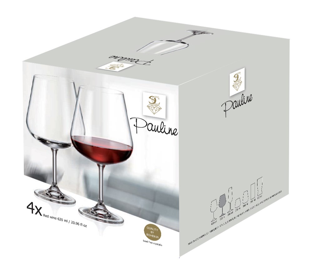 Pauline Crystalline 620 Ml Wine Glass 4 PK