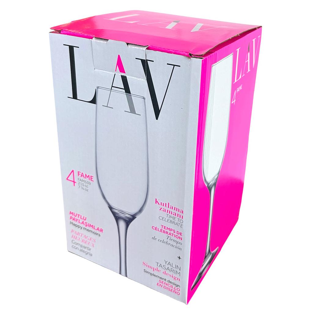 Empire Ensemble De 4 Coupes À Champagne 7.25 Oz