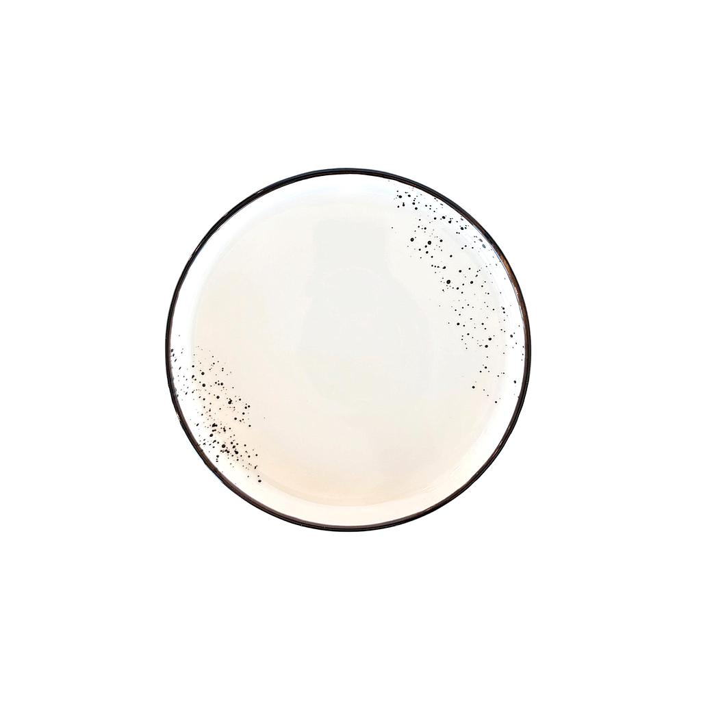 "Terra" 6.5" Round plate Dap-Charcoal