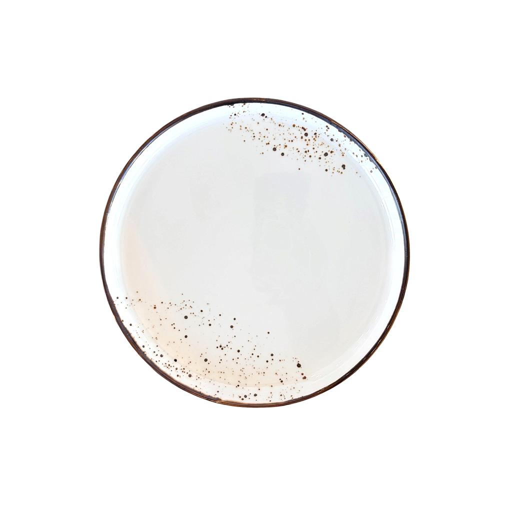"Terra" 8" Assiette ronde Dap-Gris foncé 