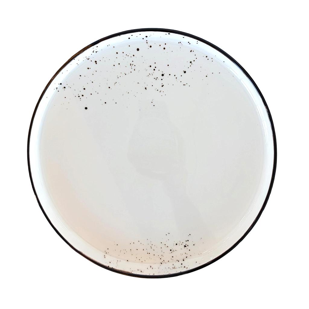 "Terra" 11" Round plate Dap-Charcoal