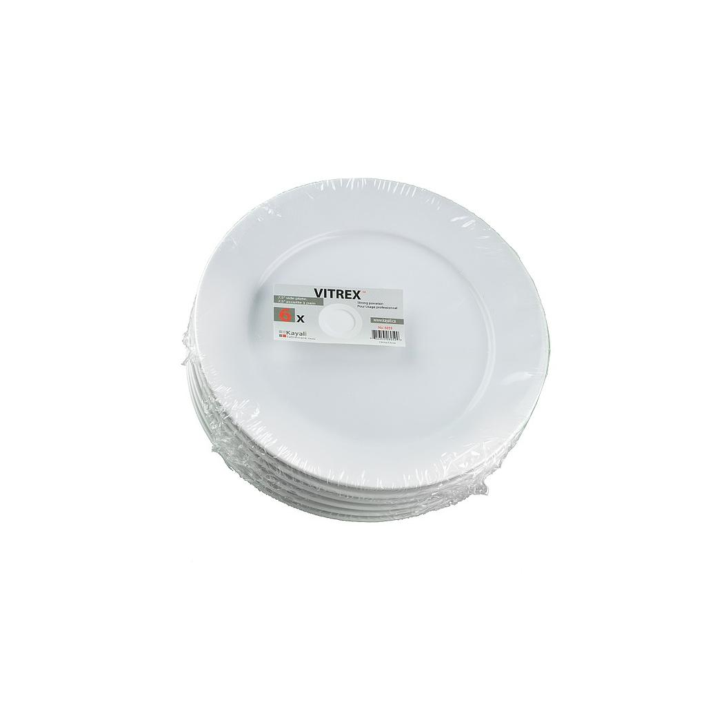 Vitrex Ensemble De 6 Assiettes 7.5'' Avec rebord