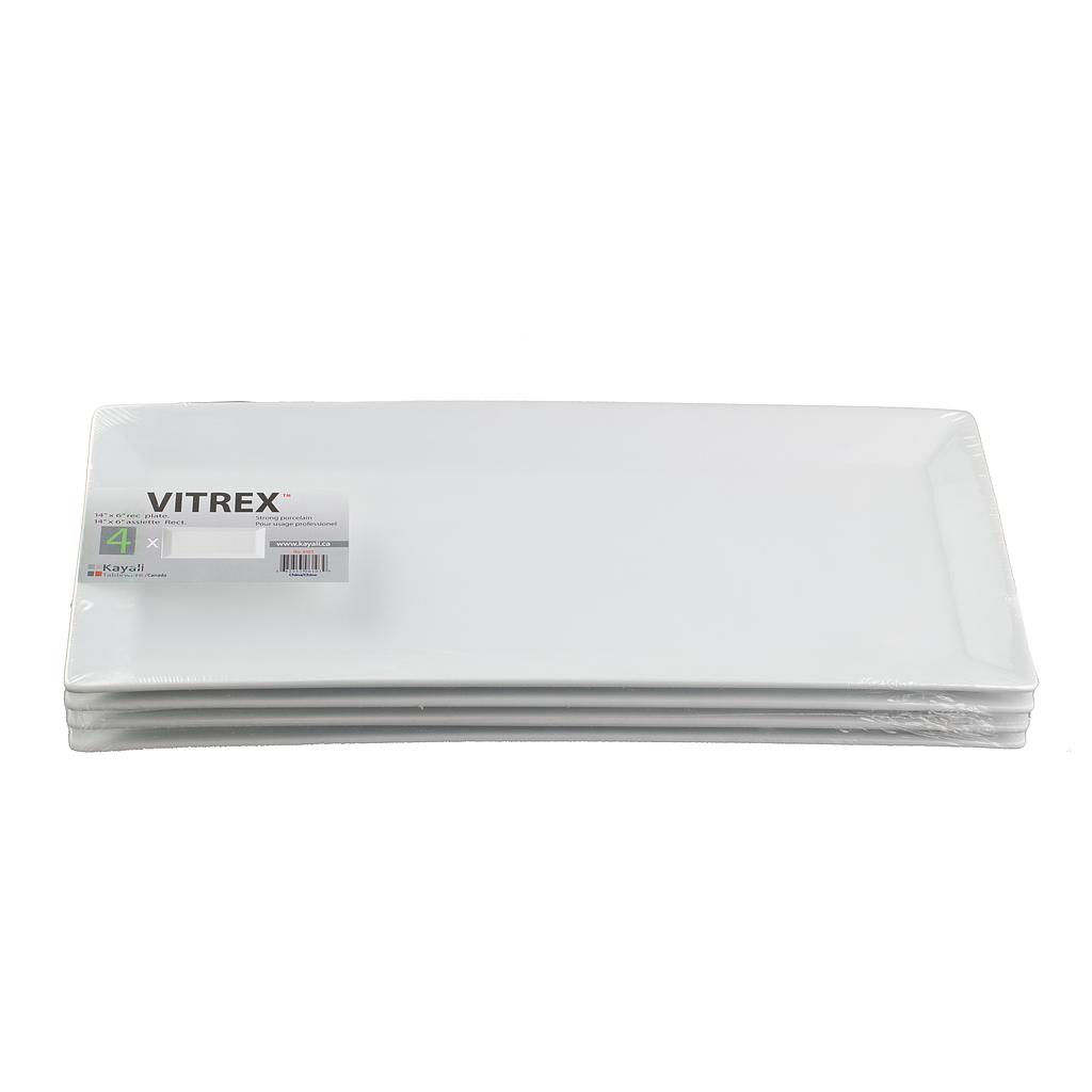 Vitrex 4 Pk 14''X6'' Plate Kayali International