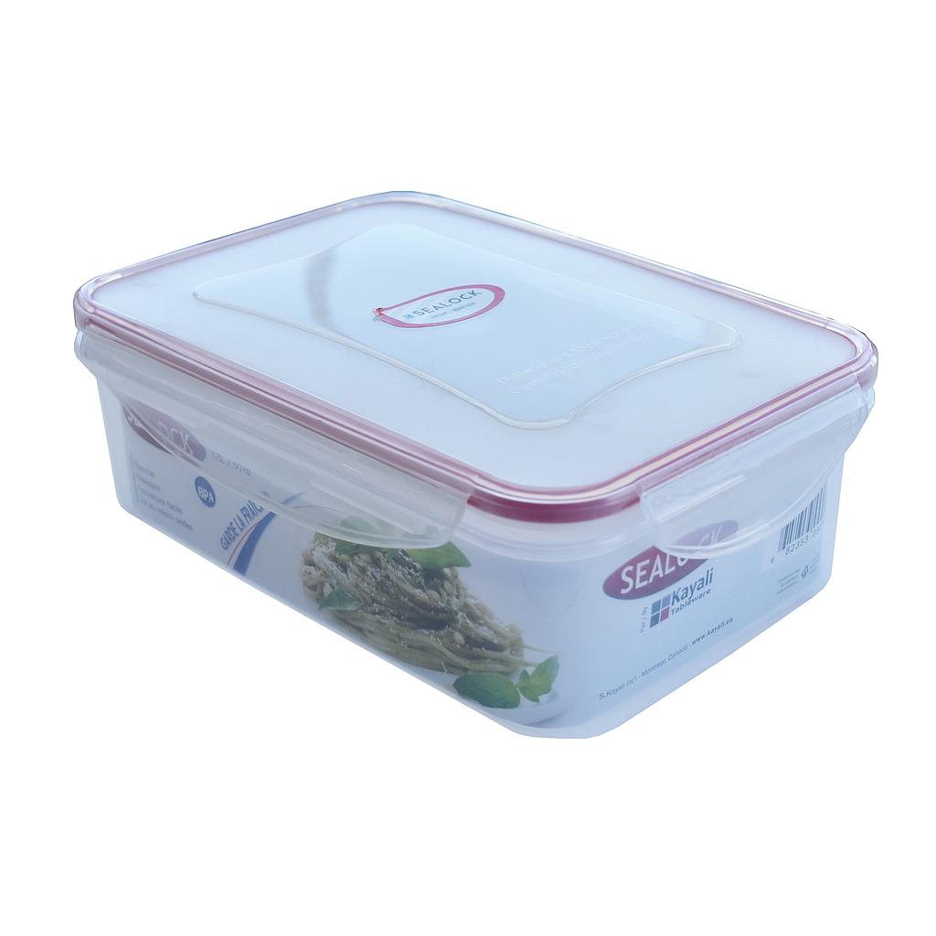 Sealock 1.5L Rect. Plastic Container