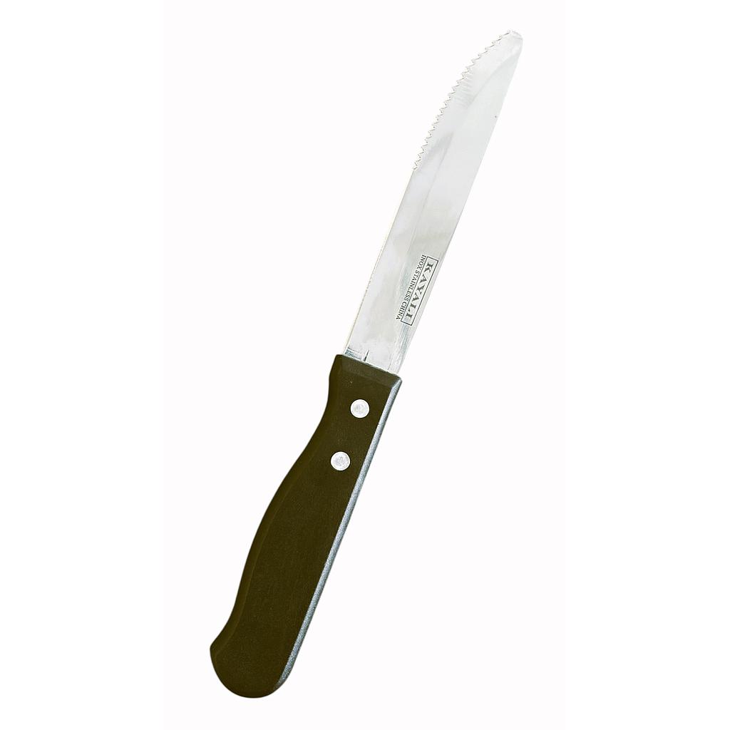 Inox Steak Knife With Black Handle