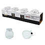    ENSEMBLE DE 4 POTS EN VERRES 
