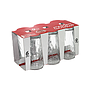 6 Pk  9 Oz Vintage Glass Set