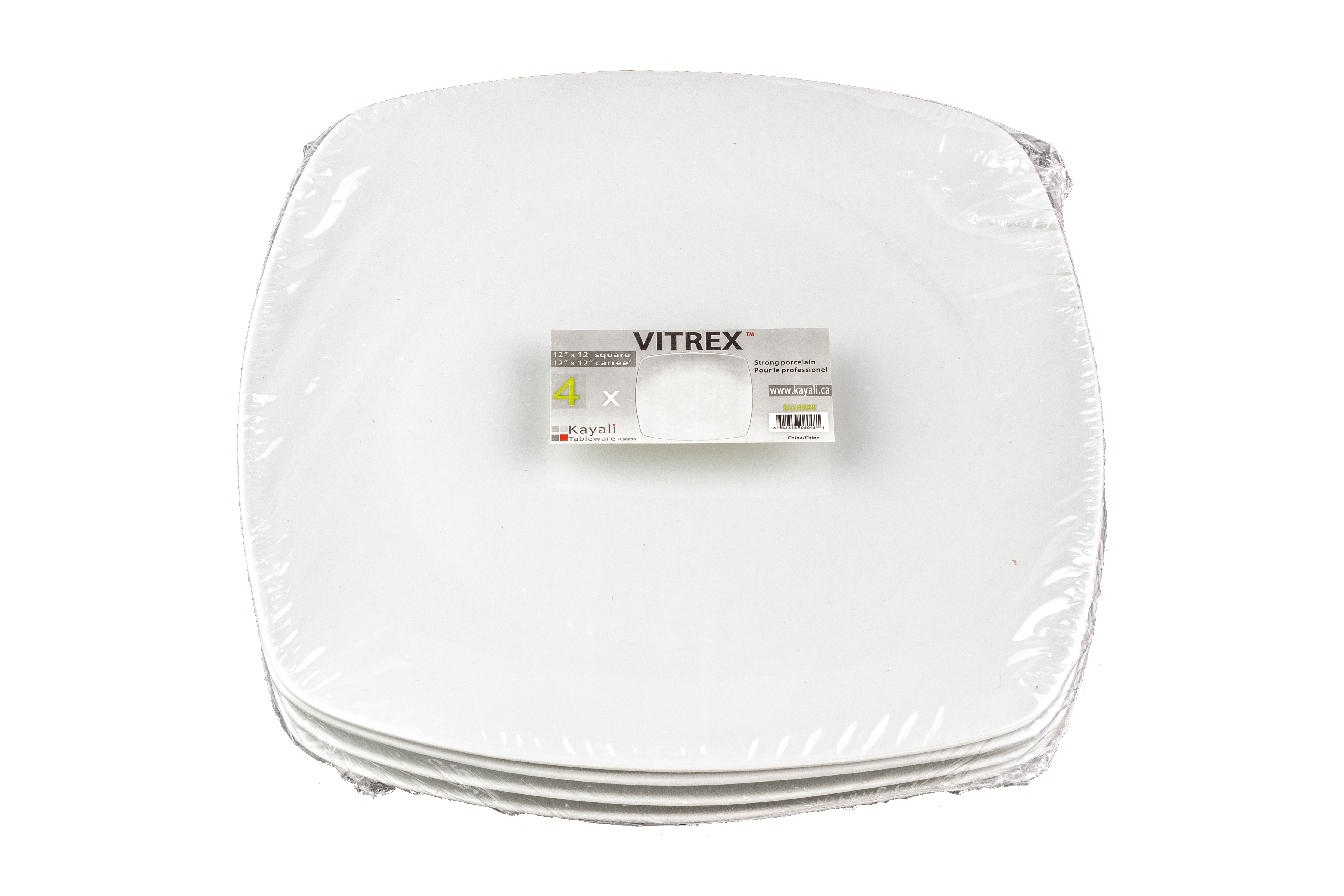 Vitrex 4Pk 12'' Square Plate