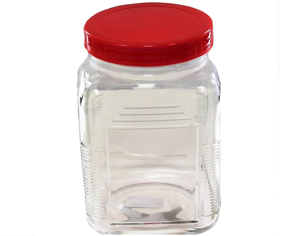 1.5 L Glass Jar With Plastic Lid